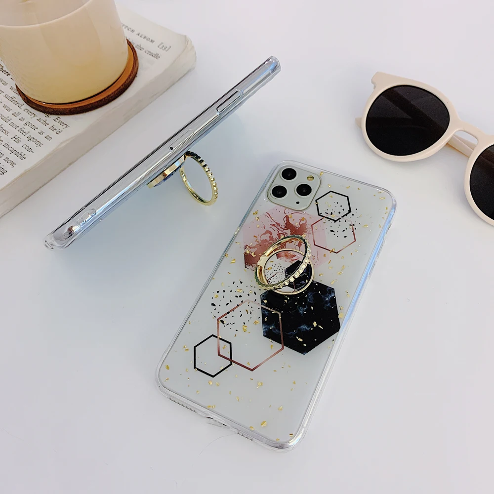 Чехол для телефона iPhone 11 Pro Max XR X XS 7 8 6 Plus мягкий чехол с геометрическим рисунком из