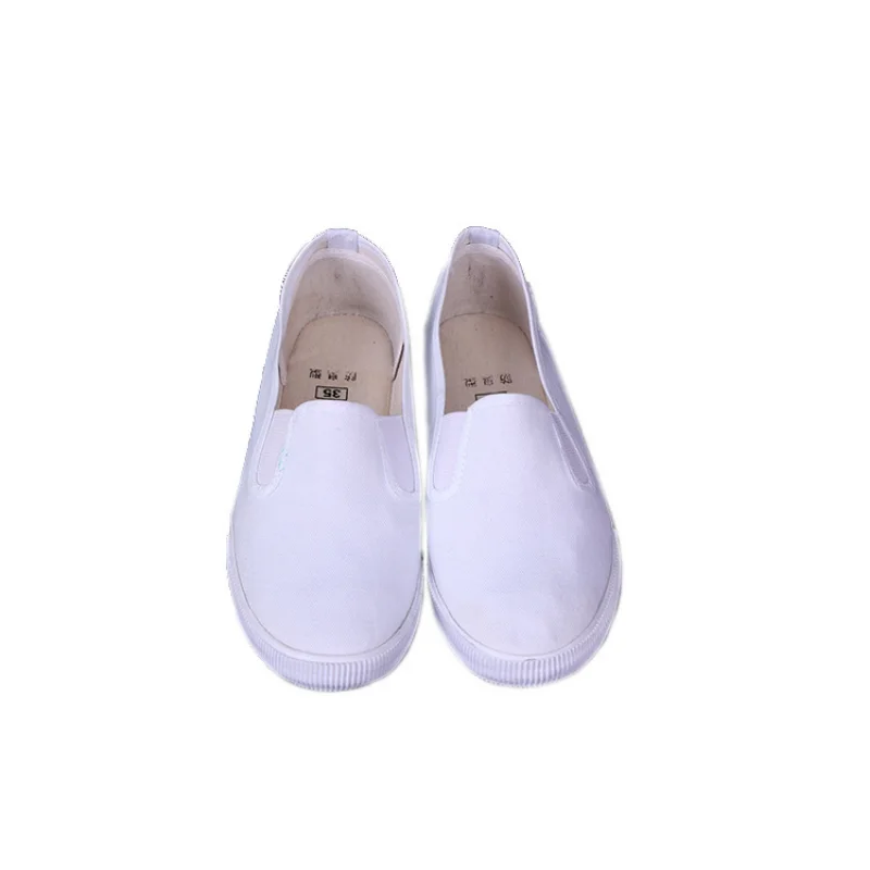 

2021 Summer New Men's Vulcanize Shoes Comfortable Soft Slip-on White Casual Canvas Shoes Non-slip Size 35-45 Suitable for Daily