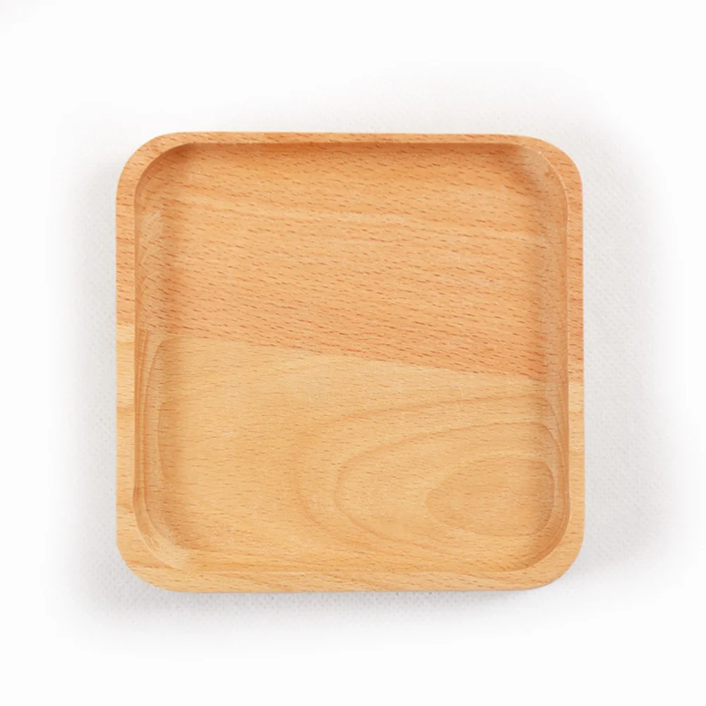 Поднос Beechwood в японском стиле подающее мини блюдо из натуральной еды квадратная