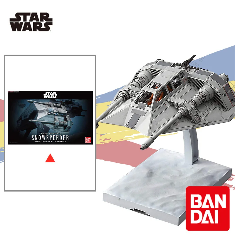 

BANDAI STAR WARS 1/48 SNOWSPEEDER Hand-made Model Decoration Statue The Best Gift for Children