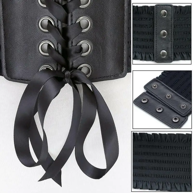 

2020 Spring Elegant Wrap Belts Women Fashion Metallic Color Soft Faux Leather Wide Belt Tie Wrap Around Waist Band Dress Belts