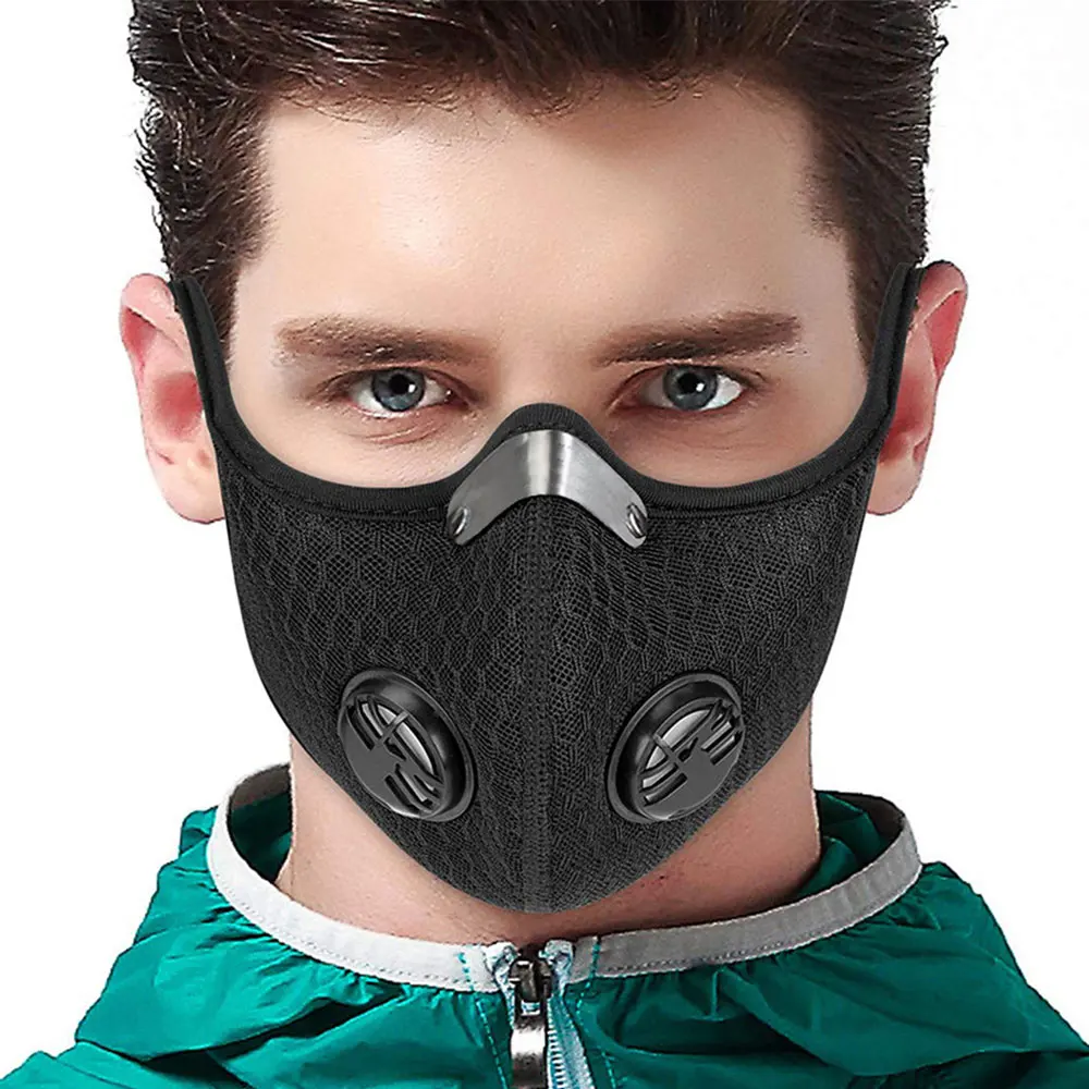 Batfox велосипедная маска углеродная с фильтром PM2.5 дышащая тренировочная Женская