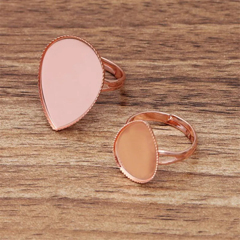 Основа для колец с кабошоном 10 шт./лот основа кабошона 13x12/8 мм/18x25 мм комплектующие