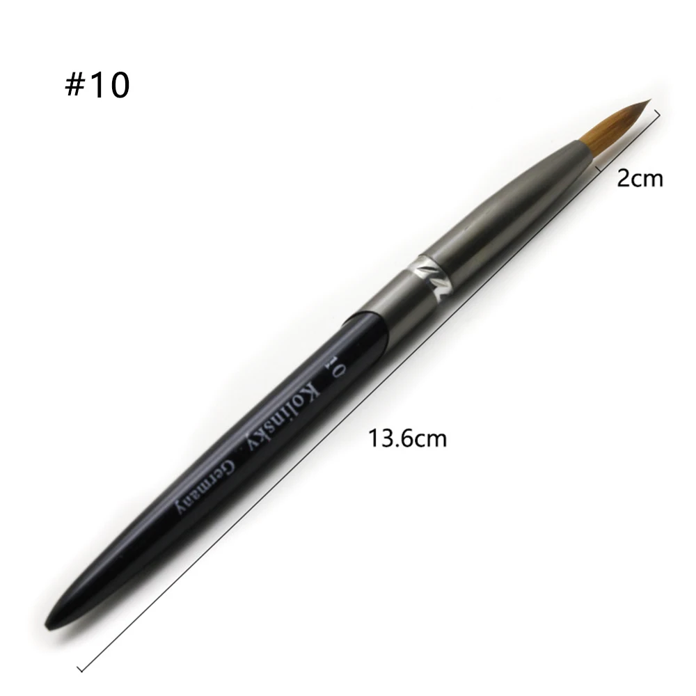 

Tools Nail Art Brush Crystal Pen Pure Hair Acrylic Round Nail Brush Size Professionals Nail Art Brush Salon Supplies and Tools