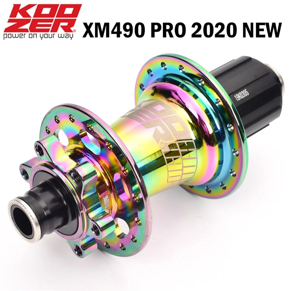 KOOZER XM490 PRO красочные втулки MTB 32H Передняя QR 9 мм 12 15 Задняя 135 142 дисковый тормоз