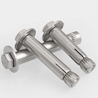 stainless steel expansion screw shield anchor with hex bolt for bracket connecting fastener air conditioning wall fixing screw