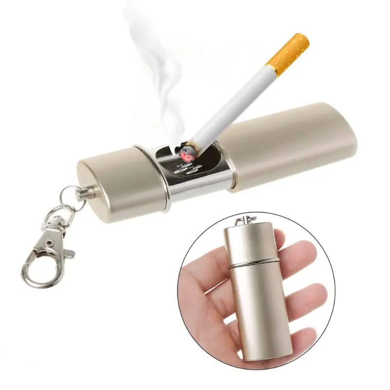 

Portable Mini Pocket Ashtray Keychain Fashion Environmental Smoking Accessories