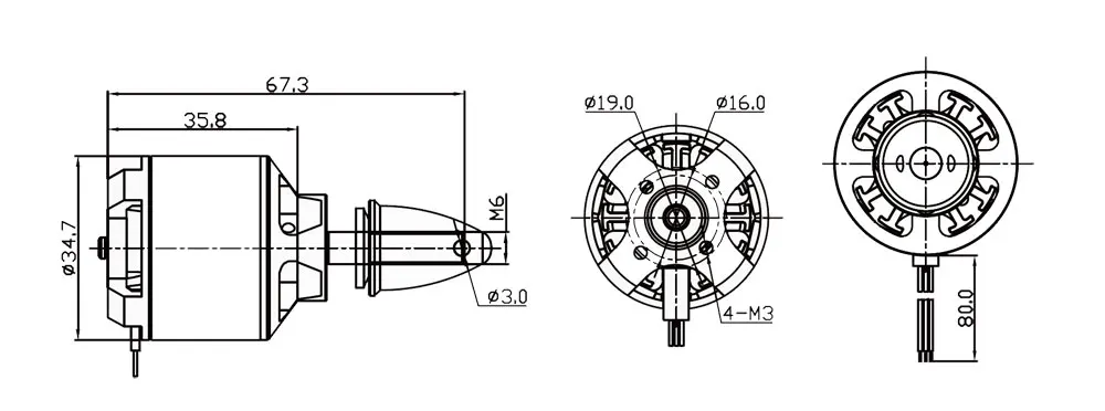 QX-Motor Metal MO 2817 900KV бесщеточный двигатель для радиоуправляемой модели Квадрокоптер
