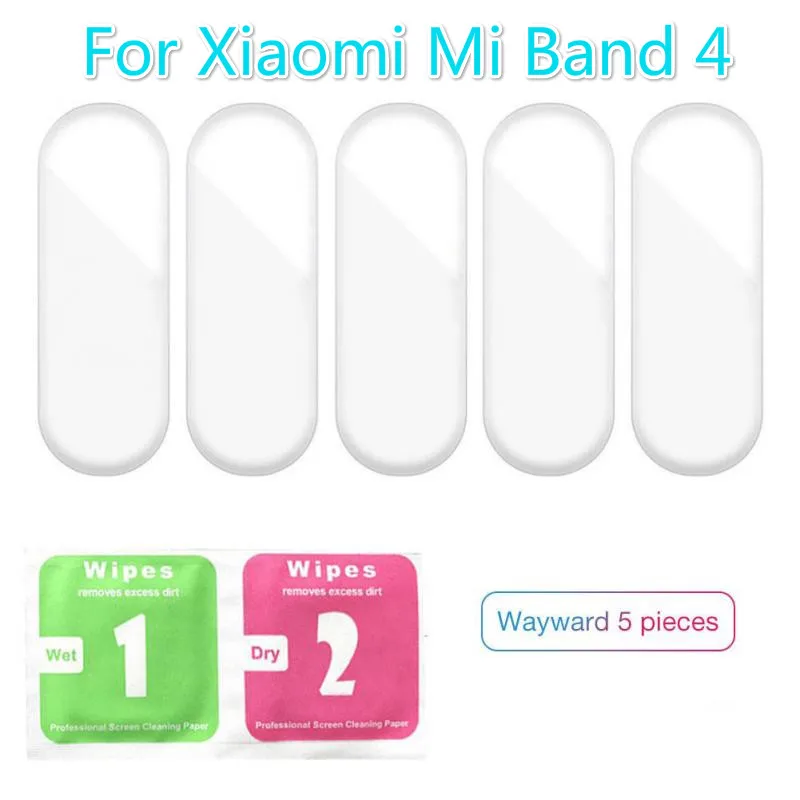 5 шт. HD пленка для браслета Xiaomi Mi Band 4 прозрачная защитная экрана Защитная Smart