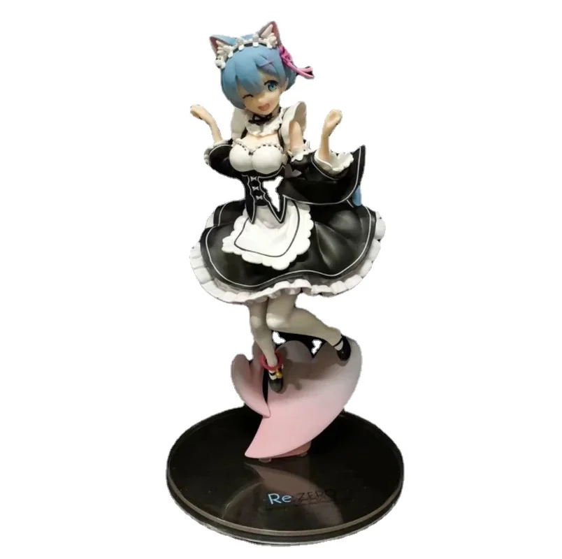 

Аниме Re:ZERO, начало жизни в другом мире, Рем, кошачьи уши, ПВХ, полная фигурка, модель, коллекция, Новинка