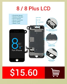 1 шт. OEM ЖК-дисплей для iPhone 7 7 Plus Полный комплект дигитайзер сборка 3D сенсорный экран Замена+ фронтальная камера+ динамик