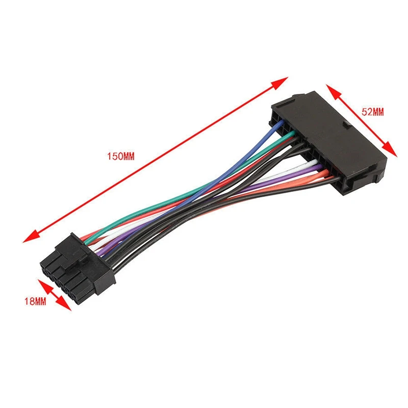 5 шт. 24Pin до 12Pin блок питания для ПК ATX адаптер удлинитель шнур Acer Q87H3 AM|Аксессуары