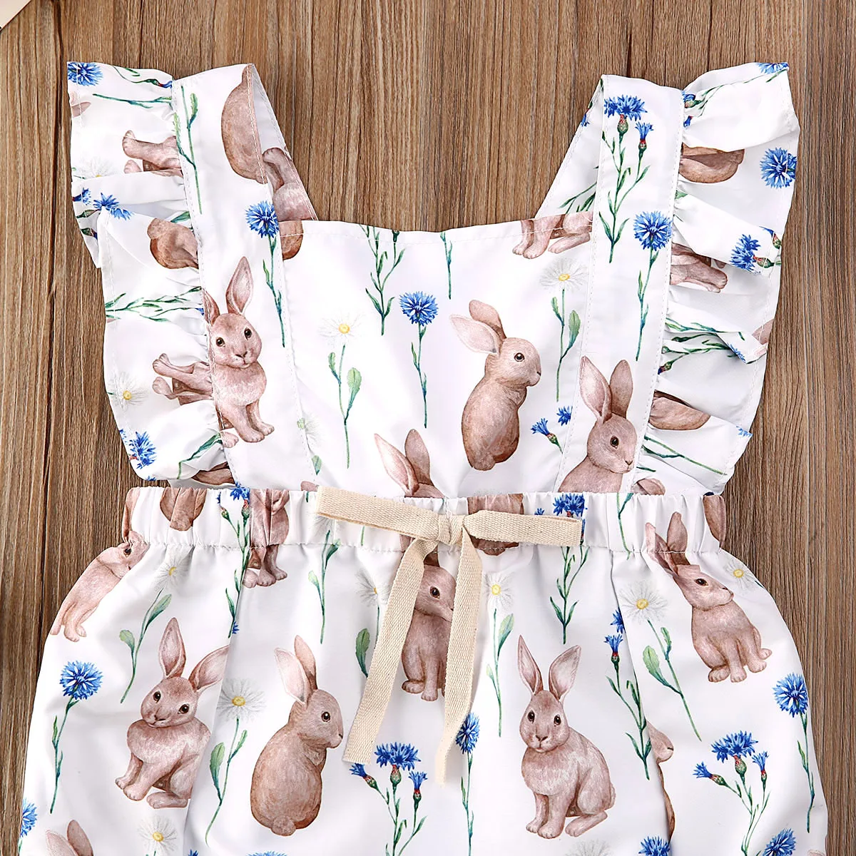 Комбинезон для новорожденных с коротким рукавом и оборками | Мать ребенок