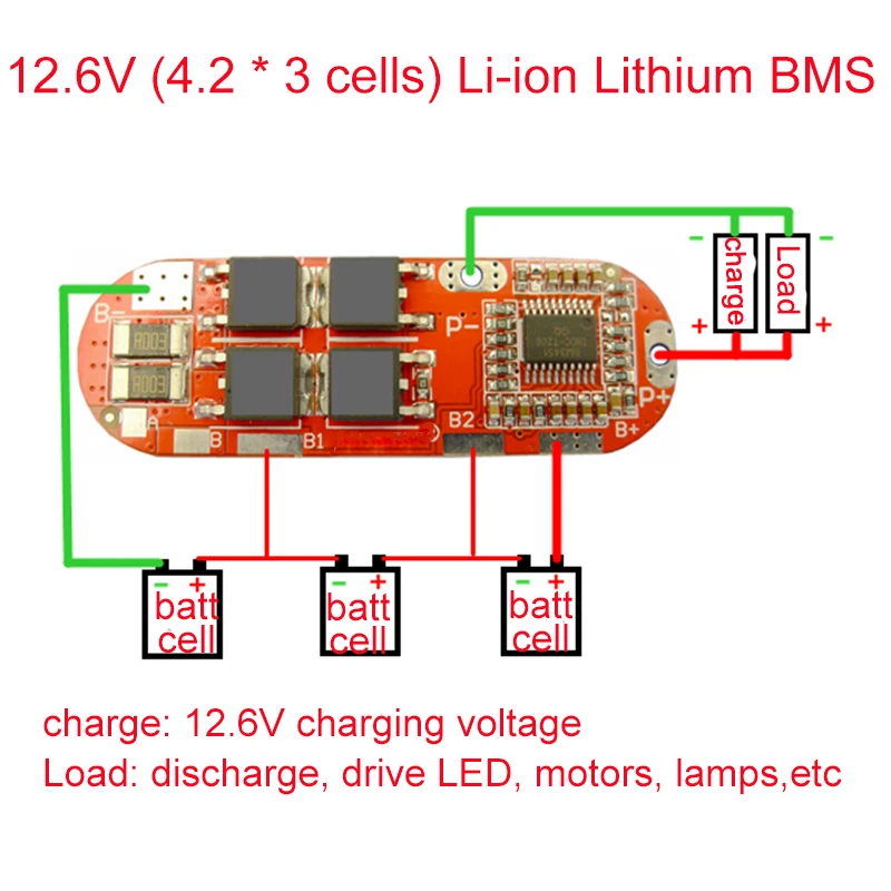 Устройство для защиты литиевой батареи 3S 4S BMS 18650 lto плата эквалайзера 25A 12 6 в 16 8 21