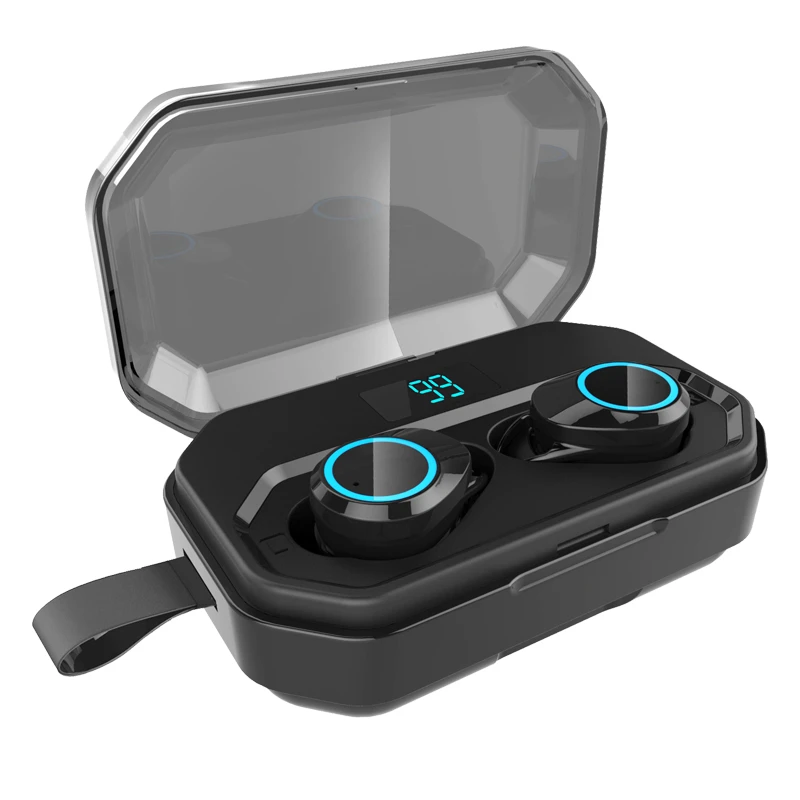 G02 TWS X11 TWS наушники Bluetooth 5,0 беспроводные наушники сенсорное управление наушники 3500 мАч зарядный Чехол Дисплей IPX7 Мини Гарнитуры - Цвет: G02 TWS
