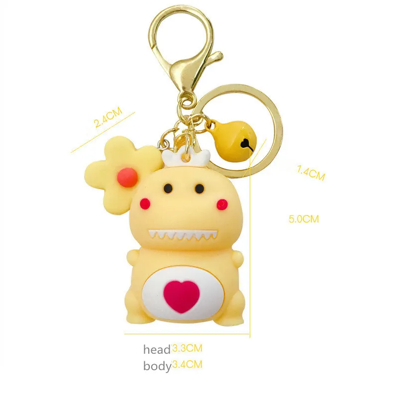 Милый динозавр искусственное пространство женская сумка подвеска колокольчик