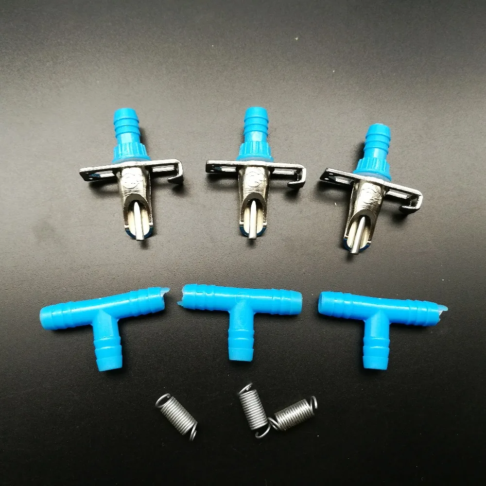 100 комплектов капельная поилка Ранняя из нержавеющей стали светильник голубая