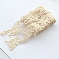 1 meter embroidery flower lace trim ribbon diy craft bow hair accessories sewing decoration fabric