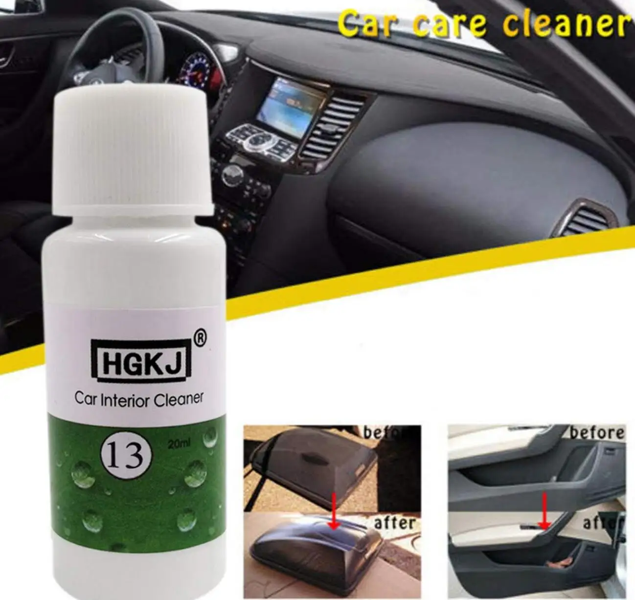 HGKJ 20 мл очиститель автомобильных сидений стекло для автомобиля kia ceed toyota corolla hyundai