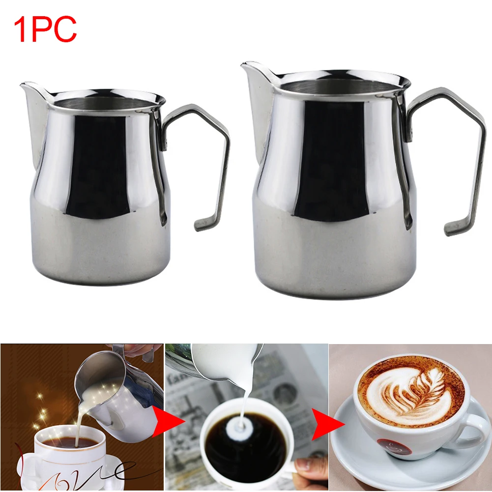 

Stainless Steel Coffee Pitcher Latte Drinks Milk Craft Jug Frothing Barista