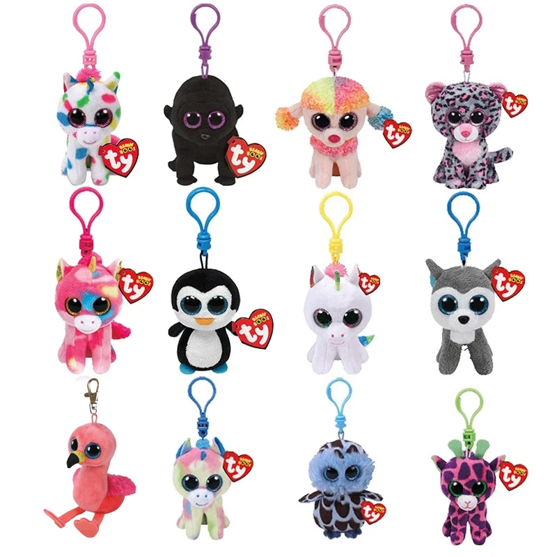 10 см Ty Beanie с большими глазами для младенцев единорог пингвин леопард сова