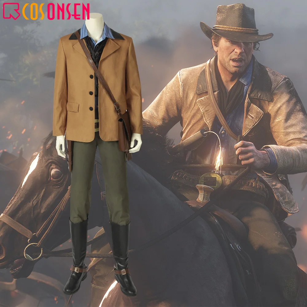 Костюм для косплея ONSEN Game Red Dead 2 ковбойский костюм Артура Моргана униформа