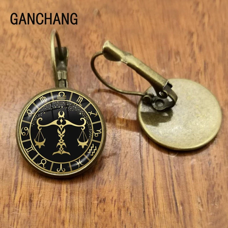 Женские серьги-гвоздики в виде знака зодиака | Украшения и аксессуары