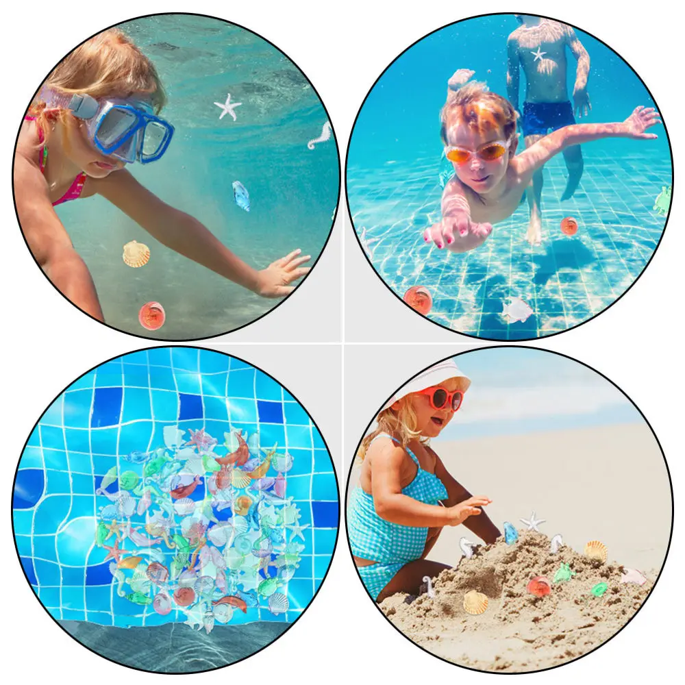 

200Pcs Fake Sea Animal Toys Early Educational Toys for Kids (Assorted Color)