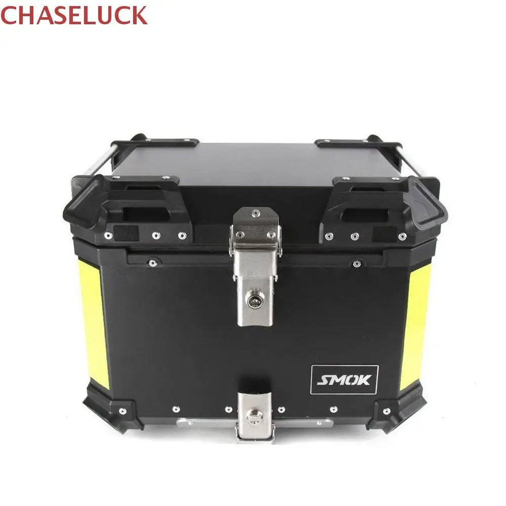 للبيع صندوق أدوات خلفية للدراجات النارية 45 لتر ، صندوق تخزين خوذة مقاوم للماء ، صندوق أدوات ، مفتاح قفل من الألومنيوم