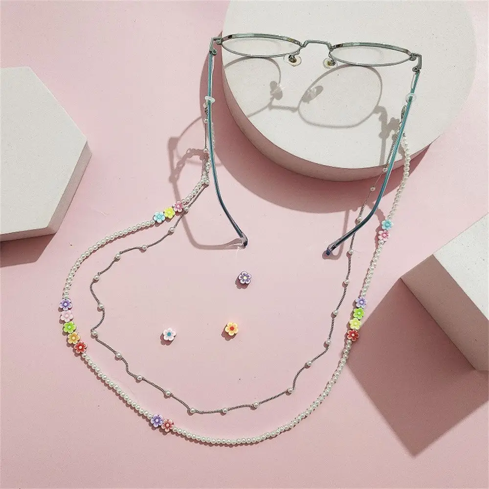 

Fashion Women Anti-lost Mask Chain Mask Chain Pearl Beaded Eyeglasses Chain Glasses Strap Necklace Lanyard Mask Holder Accessory