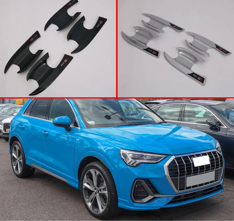 Для AUDI Q3 (F3) 2018 2019 + Автомобильные аксессуары Дверная ручка чаша крышка чашка