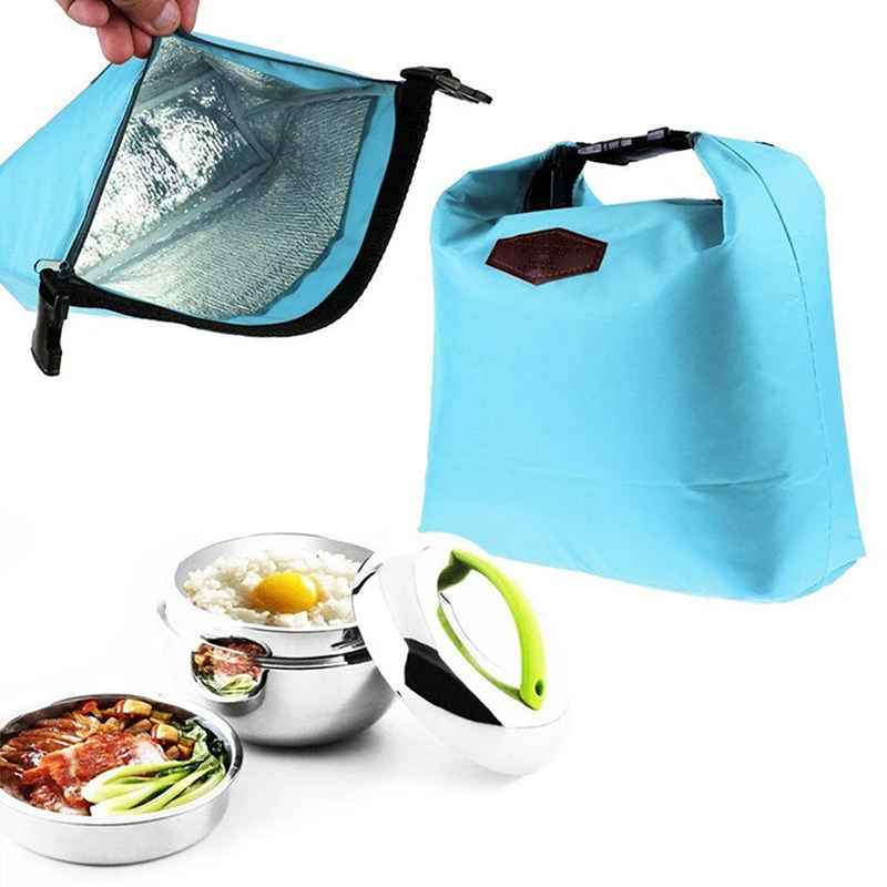 

Fashion Portable Thermal Insulated Lunch Bag Carry Picnic Food Tote Lady Cooler Lunch Box Storage Bag Insulation Package Bag
