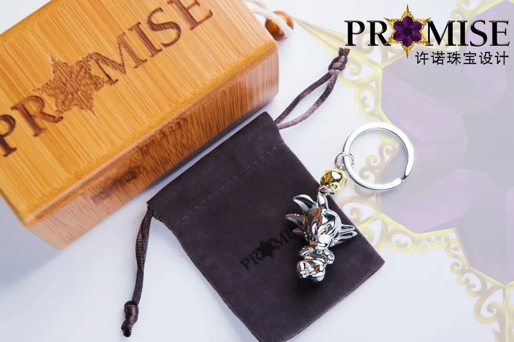 

Anime Peripheral Dragon Ball Metal Wukong Junior Edition Keychain Alloy Plating Key Chain Pendant Decoration Birthday Gift