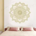 Креативный дизайн, наклейка на стену в виде мандалы, виниловые художественные наклейки для домашнего декора, гостиной, спальни, изголовья, съемные настенные наклейки, 4089