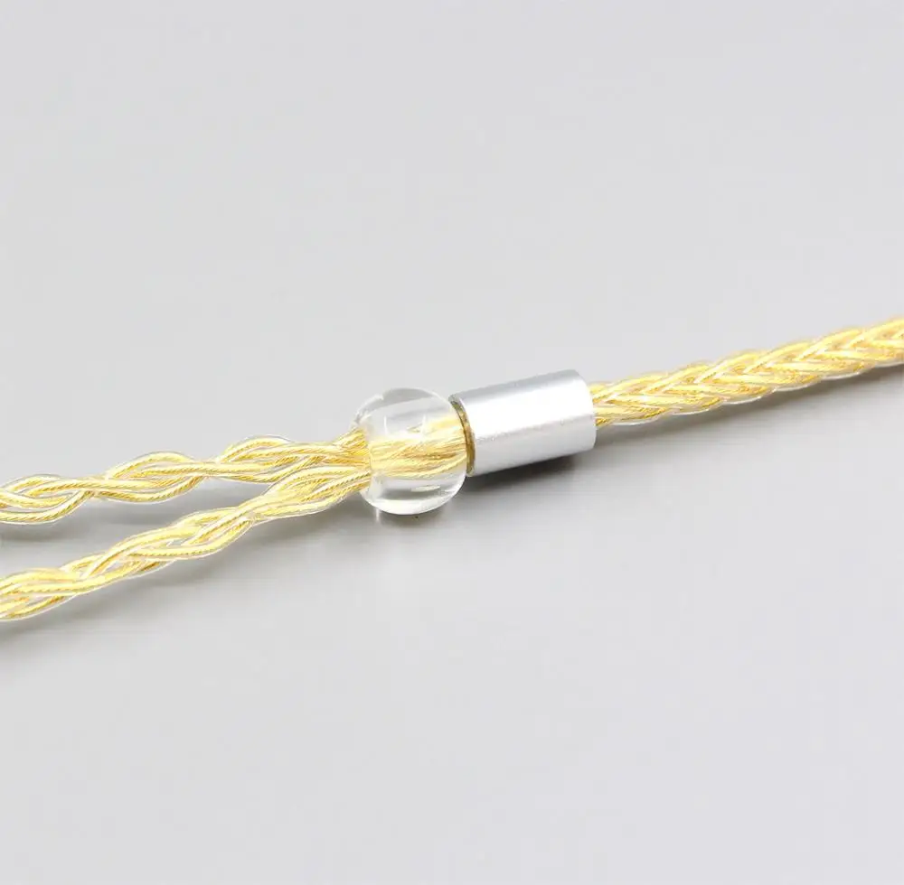 8-ядерный 99.99% чистый серебристый + позолоченный кабель для наушников LN006495 Sennheiser