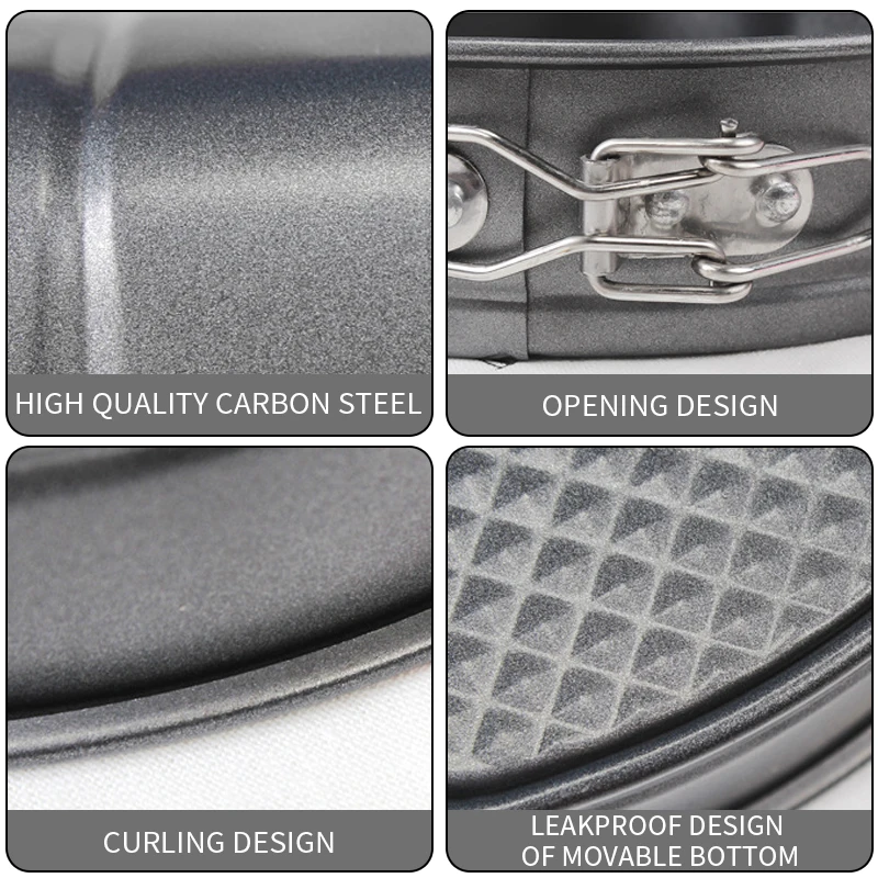 

Cakes Molds Removable Bottom Non-Stick Metal Bake Mould Round Cake Pan Bakeware Carbon Steel Kitchen Accessories