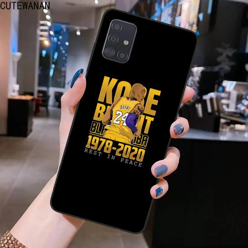 

Basketball player Kobe Bryant Phone Case for Samsung S20 plus Ultra S6 S7 edge S8 S9 plus S10 5G lite 2020