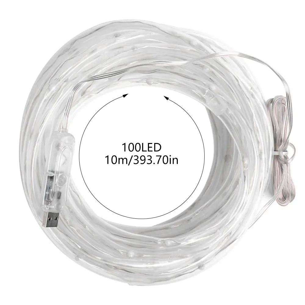 

10M Lighting Strings Christmas Remote Control Colorful Synchronous Wedding Party Garden Decoration USB LED Waterproof Light