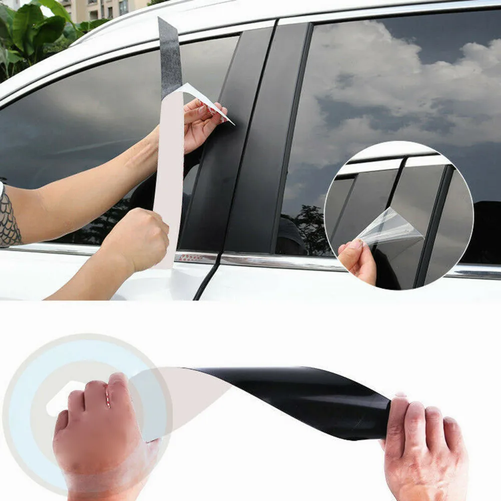 

Accessories Pillar Black Posts Door Trim Fit For Hyundai Sonata Stickers