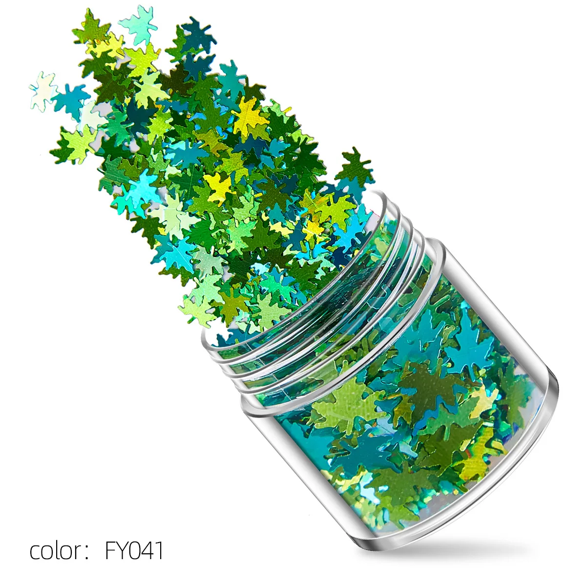 Блестки для дизайна ногтей смешанные блестки цветная пудра Хэллоуина кленовый