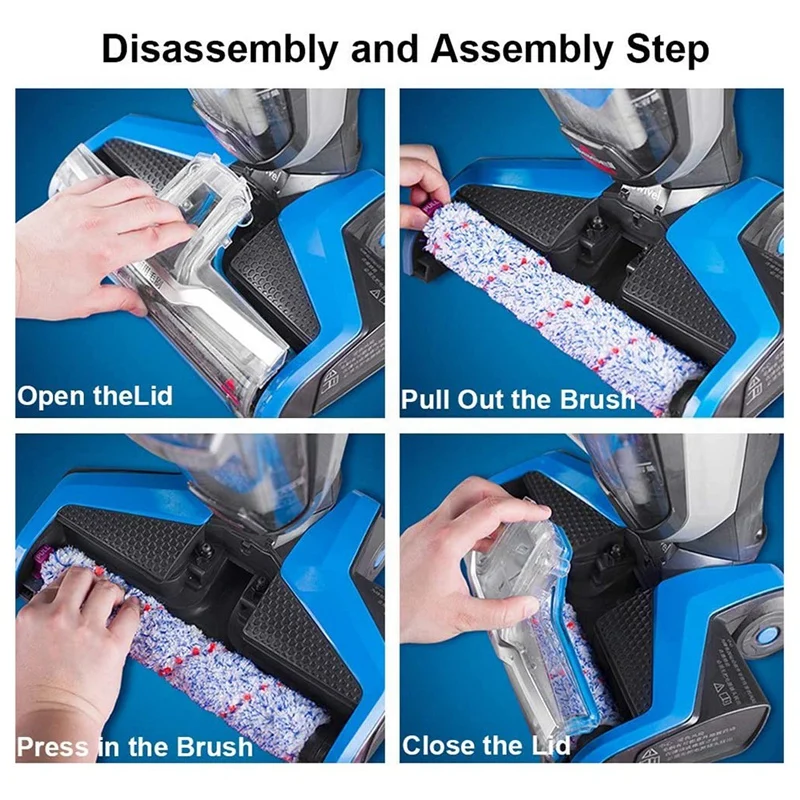 

for Bissell Crosswave 2306 Multi-Surface Pet Brush Roll 1934 Area Rug Brush Roll 1866 Vacuum Filter Replacement Kit