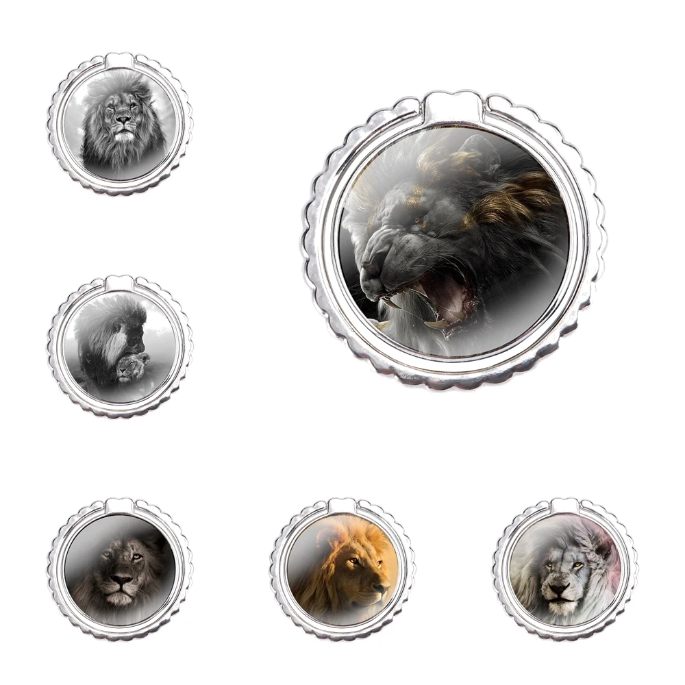 Кольцо-держатель для мобильного телефона с изображением Льва Альфа | Мобильные