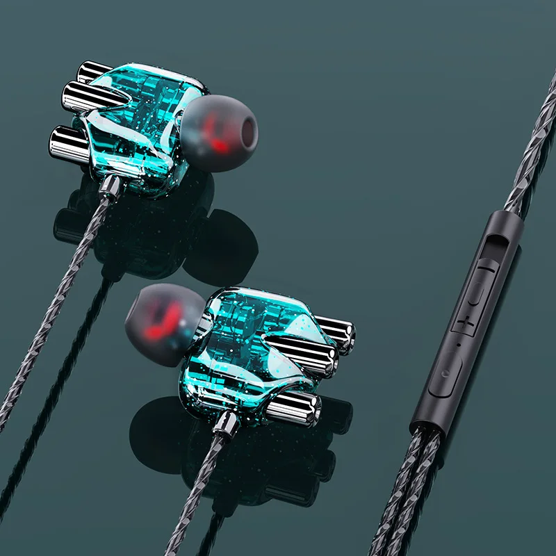 

A6 Universal 3.5mm In-ear Wired Earphone Sports Headsets HIFI Super Stereo Bass Music Earbuds For Laptop Tablets Smart Phones