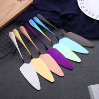 stainless steel triangle golden toothed cake shovel pizza cooking shovel premium cheese shovel cake steel knife
