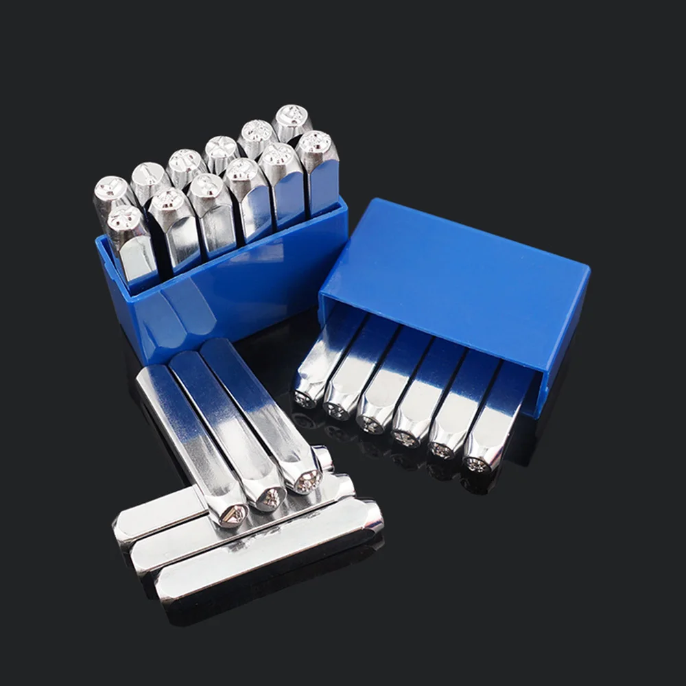 1pc 24 Pattern 6mm Metal Stamp Punching Tool Aluminium Leather Unique Marking Symbol Stamps Tools Craft for Stamping | Дом и сад
