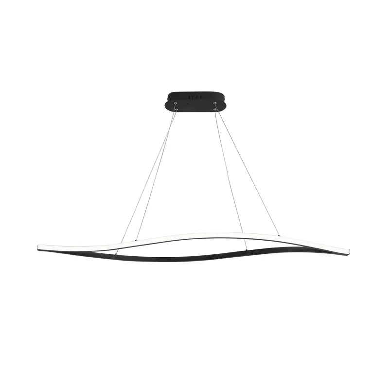 

LICAN Leaf Shape Matte Black Hanging Pendant Lights For Dining Room Kitchen Room Home Deco White Finish Pendant Lamp Fixture