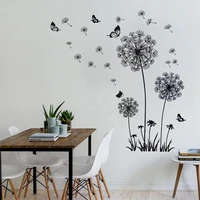 modern romantic dandelion flying wall sticker for wall decals bedroom living room tv background art home decor mural stickers