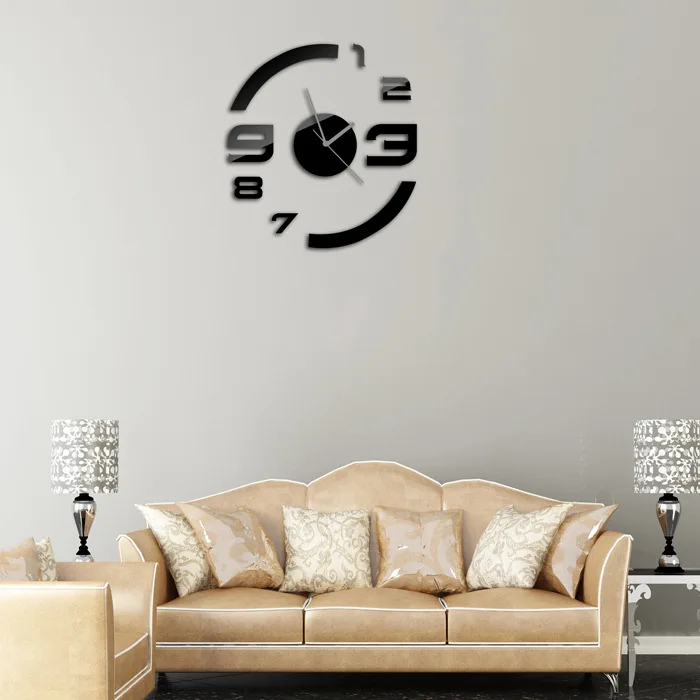 Настенные часы современный дизайн цифровые светодиодные настенные с наклейками
