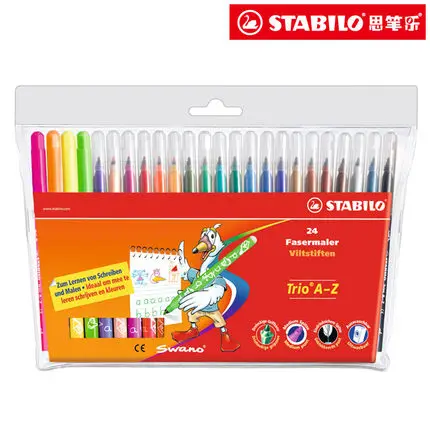 Stabilo 378 цветная ручка для рисования легко стирается яркие художественные маркеры - Цвет: 24 Colors Set