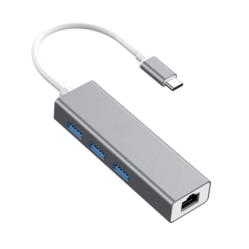 Сетевая карта типа C для RJ45 100 триллионов концентратор USB 3 0 RJj45 сетевой адаптер